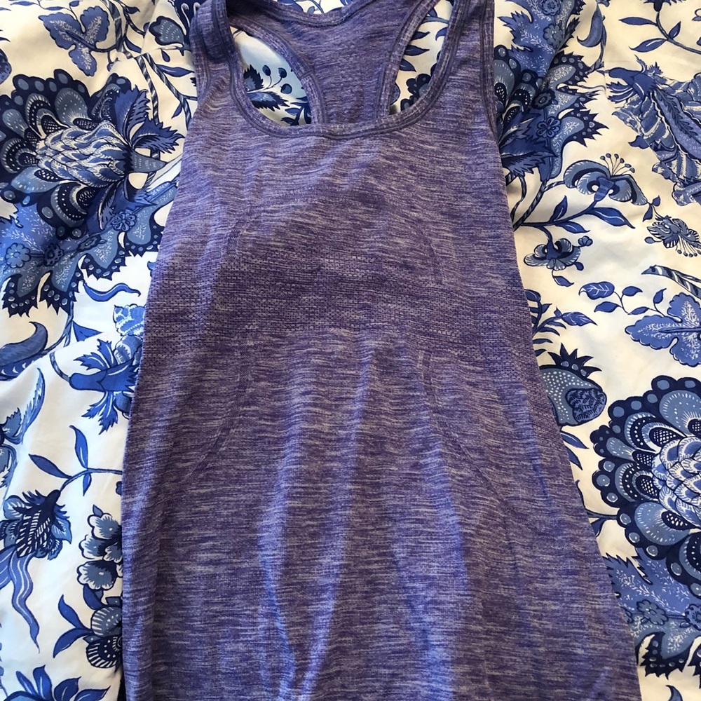 Purple Lululemon workout top